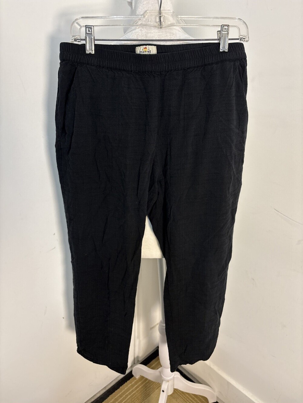 Marine Layer Allison Trouser Ankle Pants Tencel Size Large W33” L26” High Rise